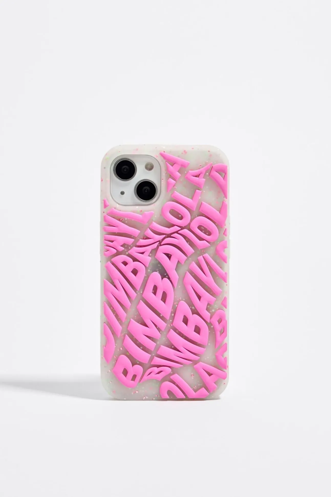 BIMBA Y LOLA Funda Iphone 13 Silicona Logo Rosa<Mujer Carcasas Móvil