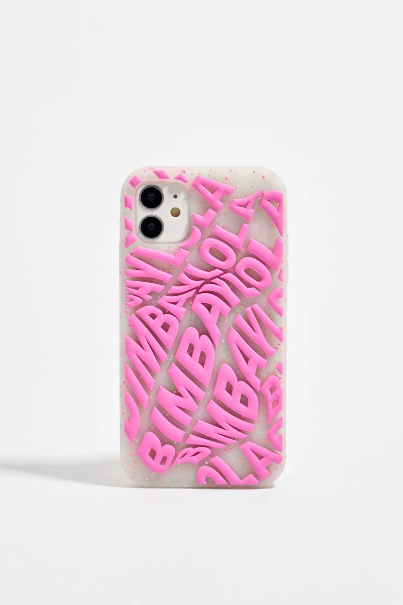 BIMBA Y LOLA Funda Iphone 11 Silicona Logo Rosa<Mujer Carcasas Móvil