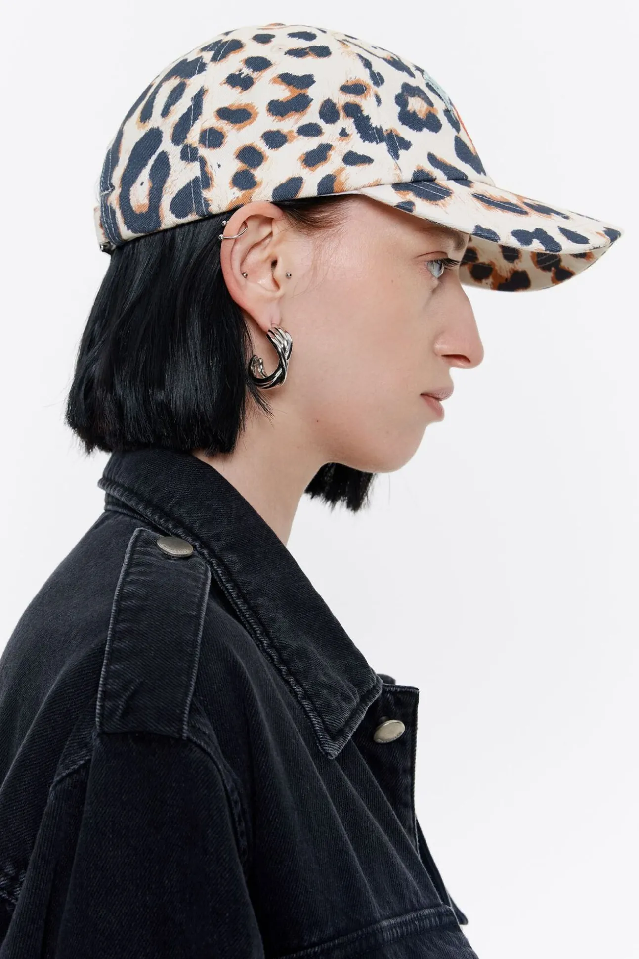 BIMBA Y LOLA Gorra Algodon Animal Print<Mujer Gorros Y Gorras