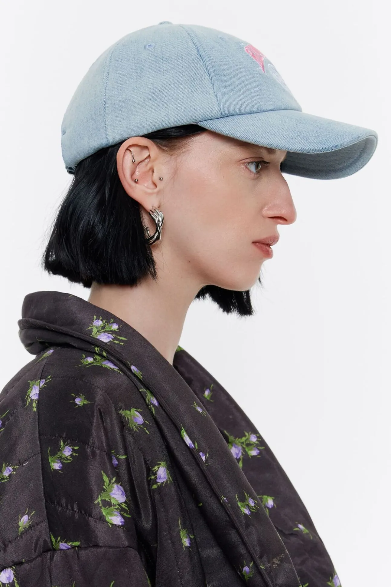 BIMBA Y LOLA Gorra Algodon Denim<Mujer Gorros Y Gorras