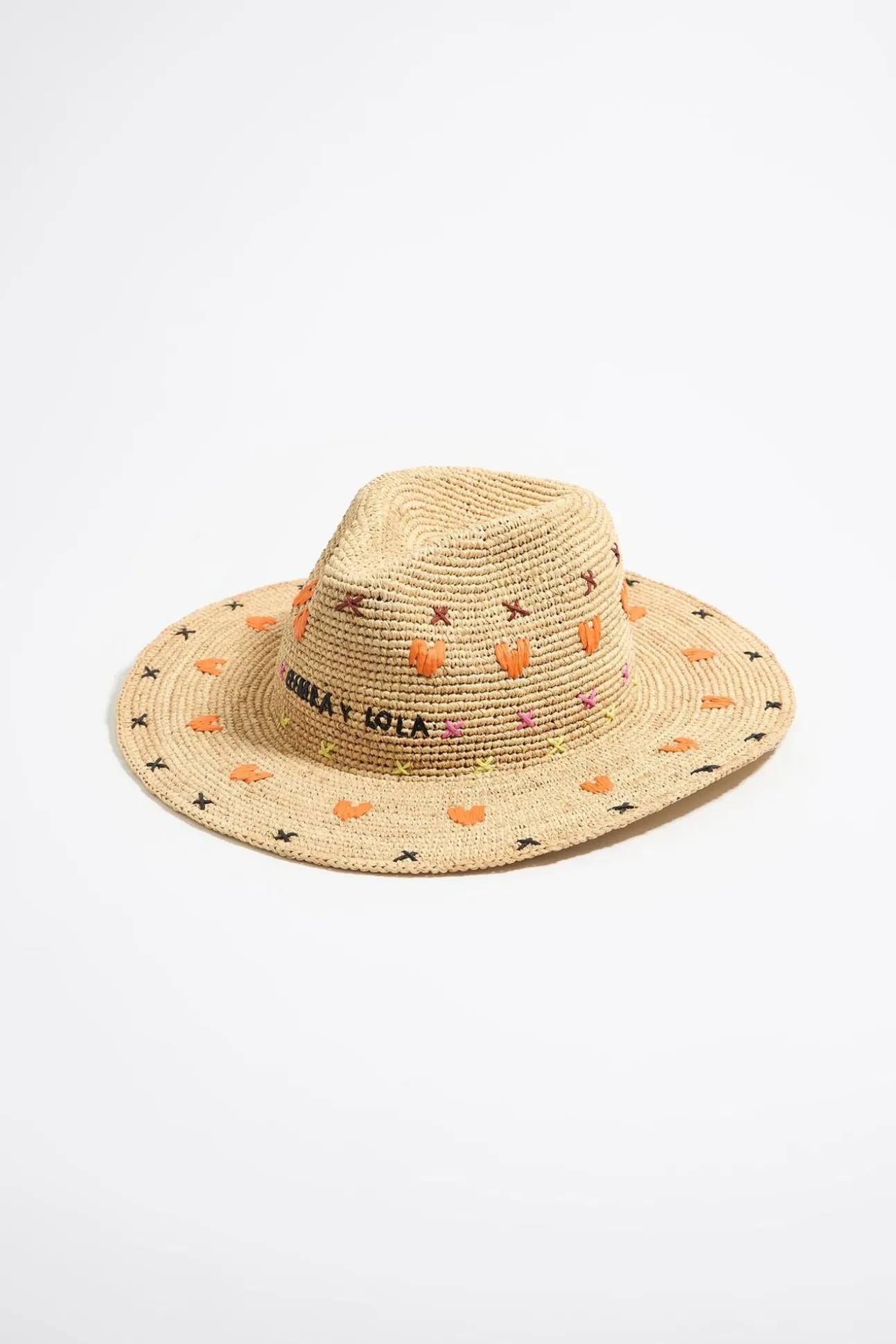 BIMBA Y LOLA Gorro Rafia Natural Naranja<Mujer Gorros Y Gorras