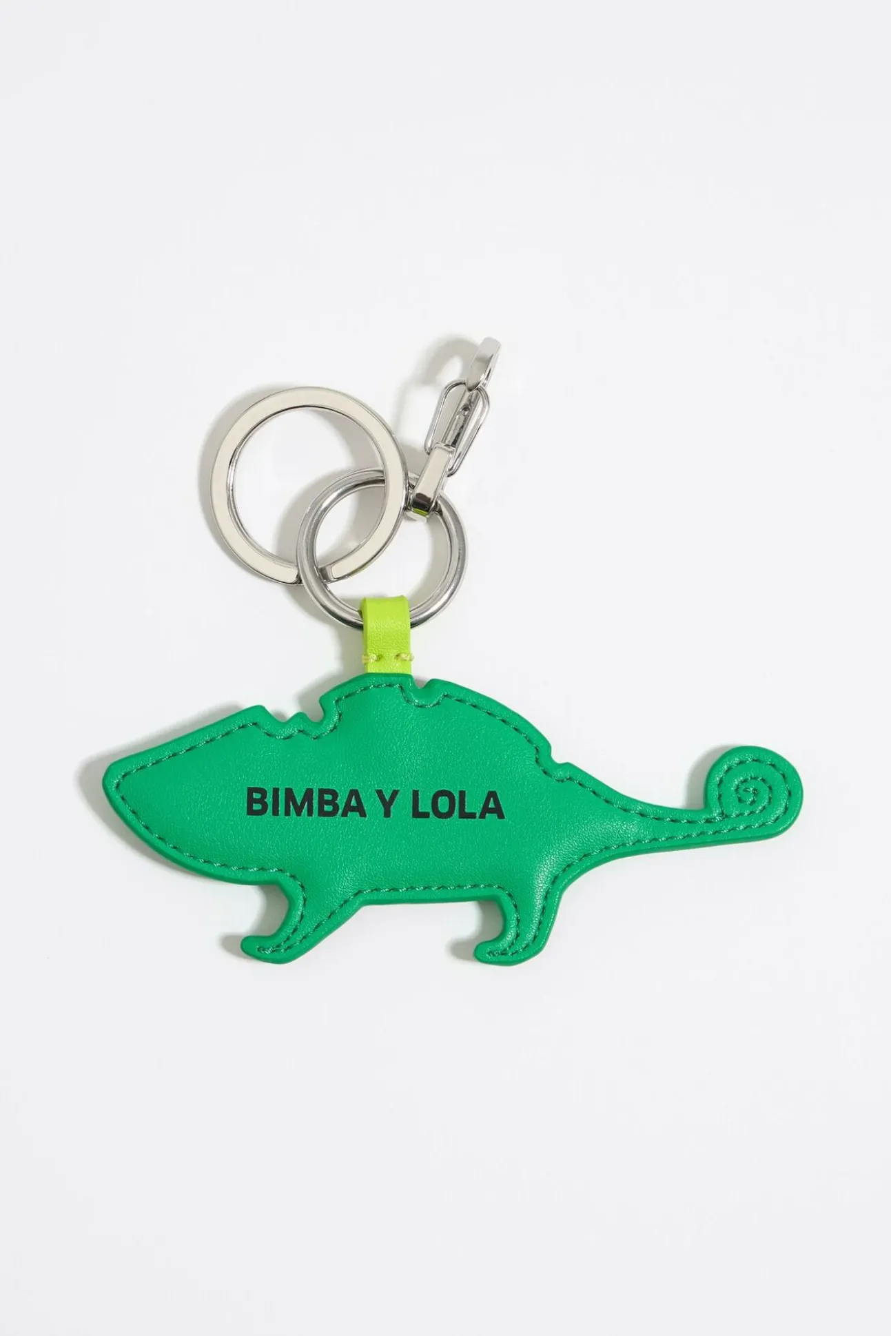 BIMBA Y LOLA Llavero Camaleon Piel Verde<Mujer Llaveros