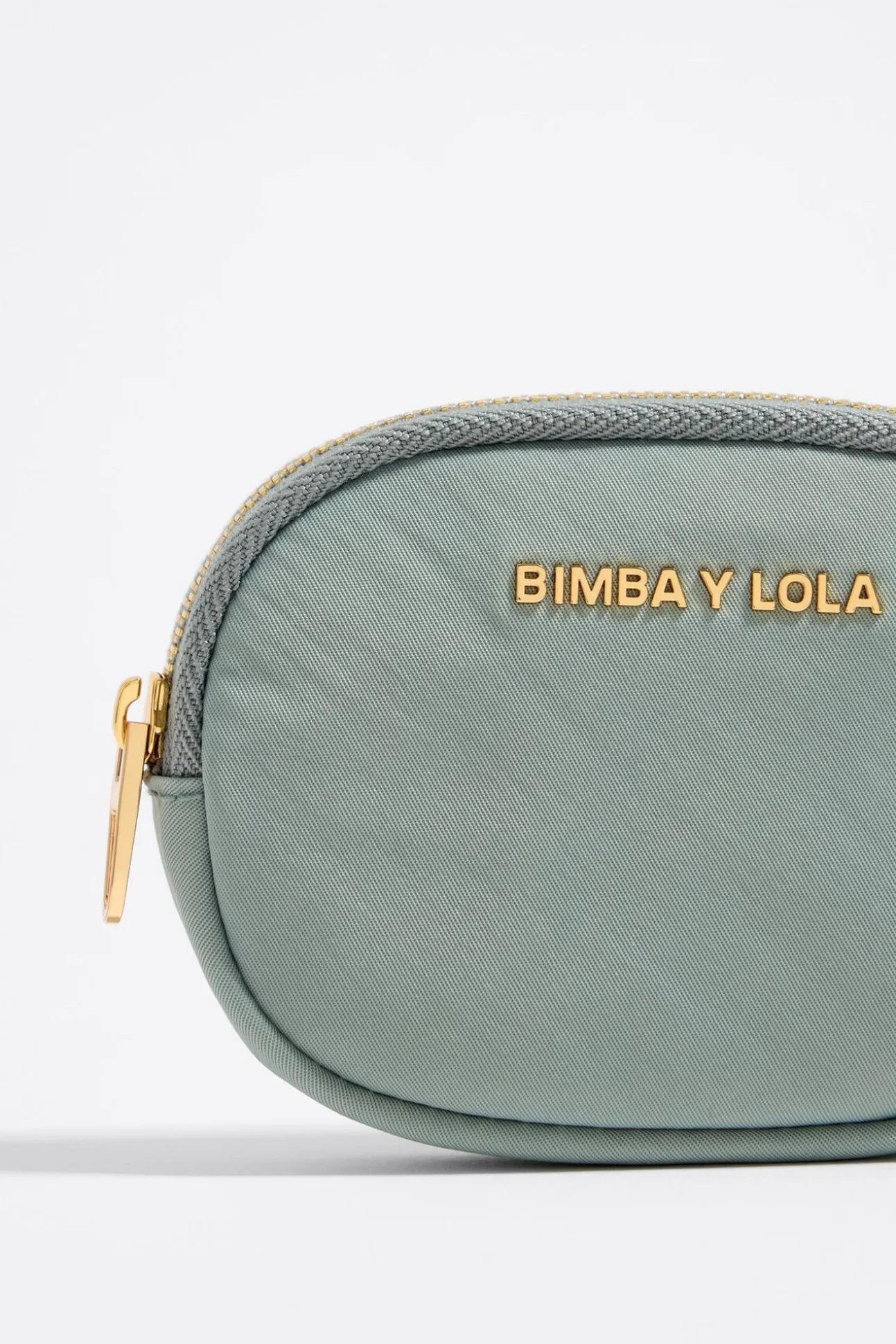 BIMBA Y LOLA Monedero Ovalado Nylon Verde Agua<Mujer Nylon