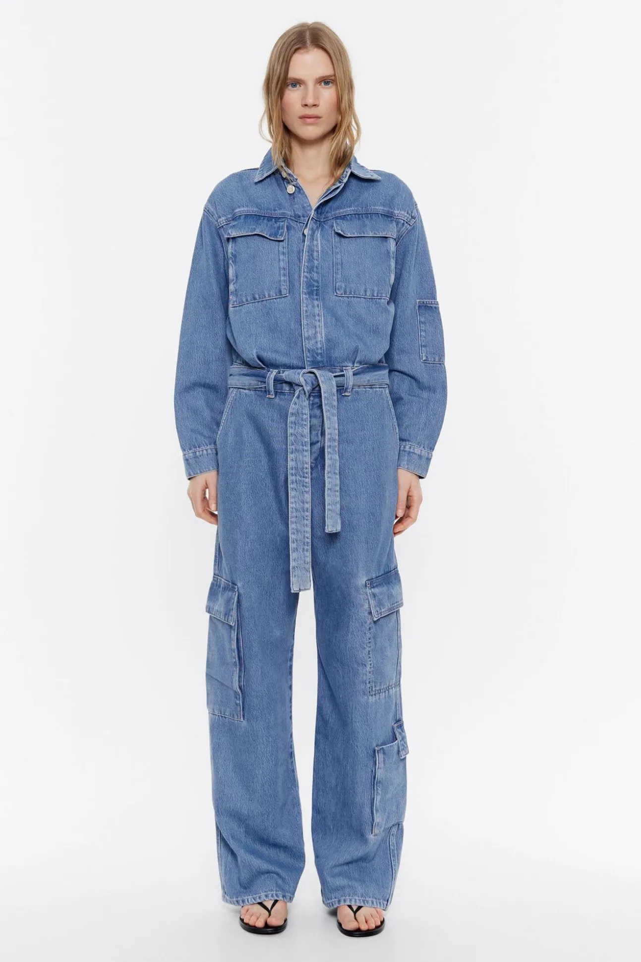 BIMBA Y LOLA Mono Denim Cargo Azul<Mujer Denim