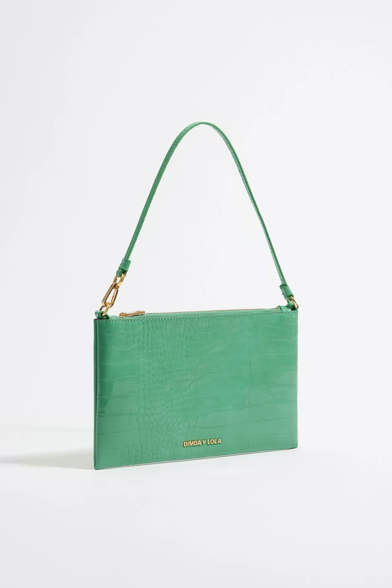 BIMBA Y LOLA Neceser Grabado Cocodrilo Verde<Mujer Neceseres