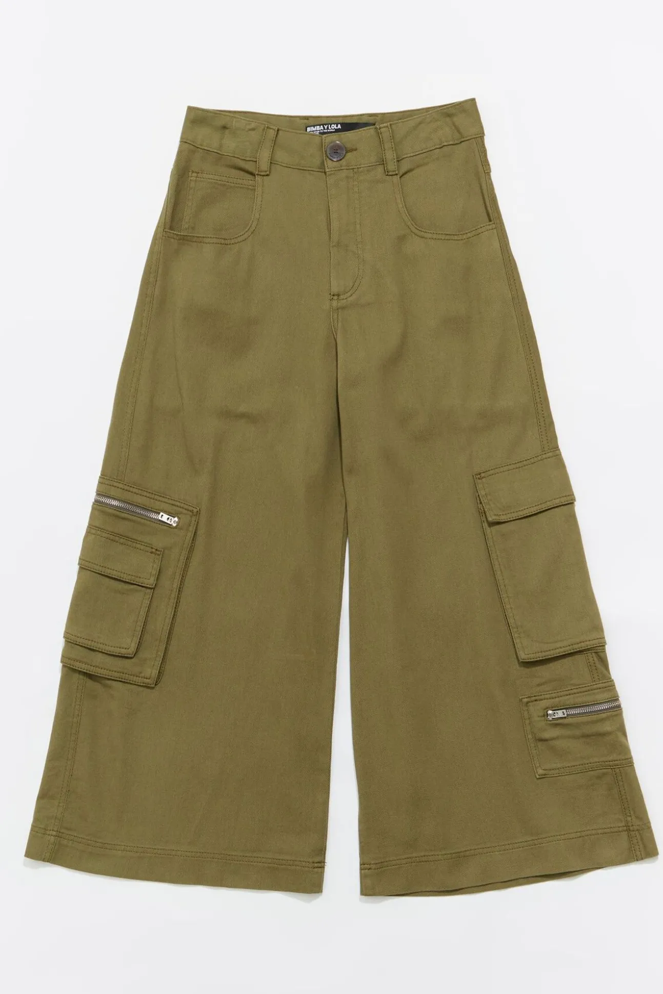 BIMBA Y LOLA Pantalon Cargo Caqui<Mujer Pantalones