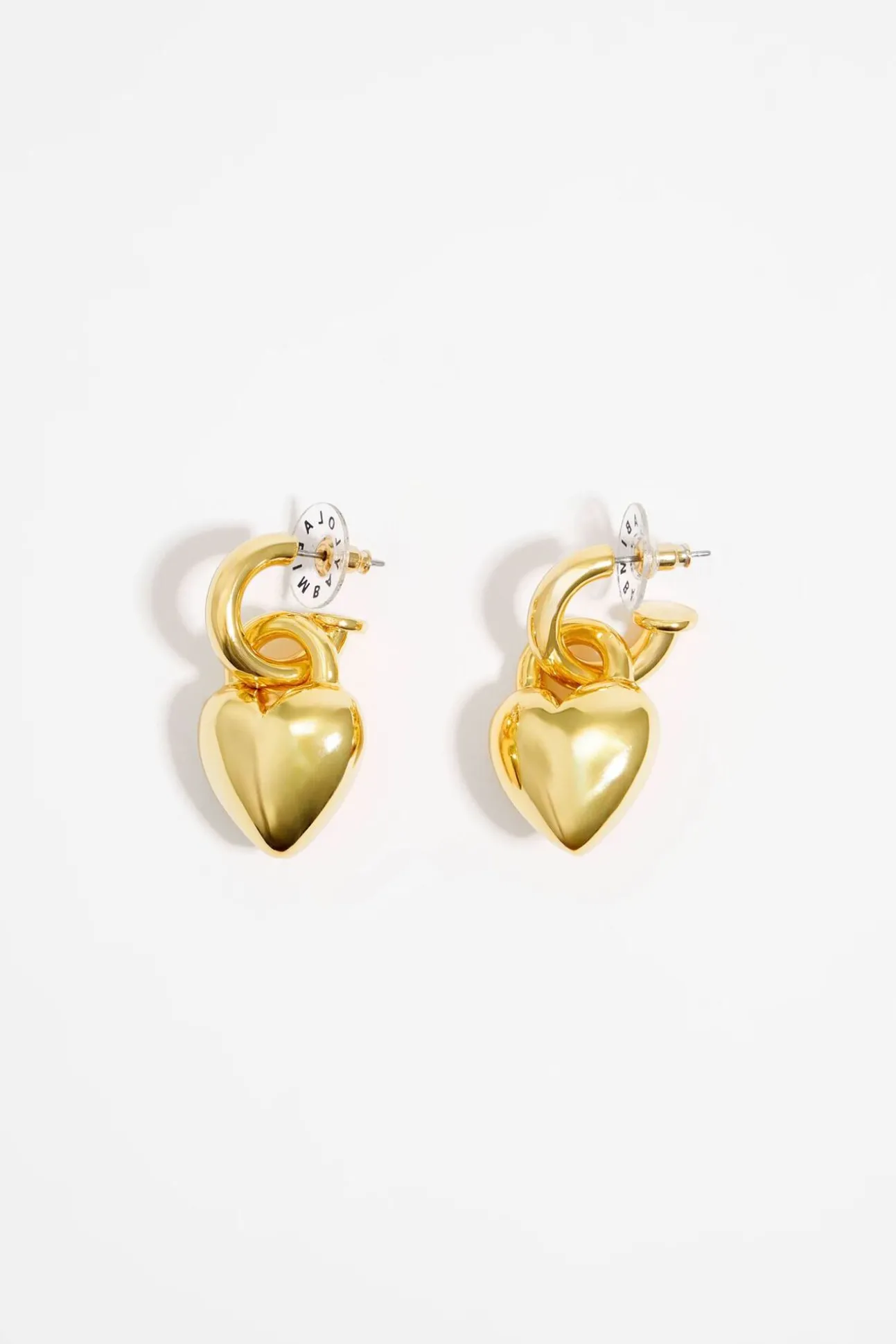 BIMBA Y LOLA Pendiente Aro Corazon Metal Dorado<Mujer Pendientes