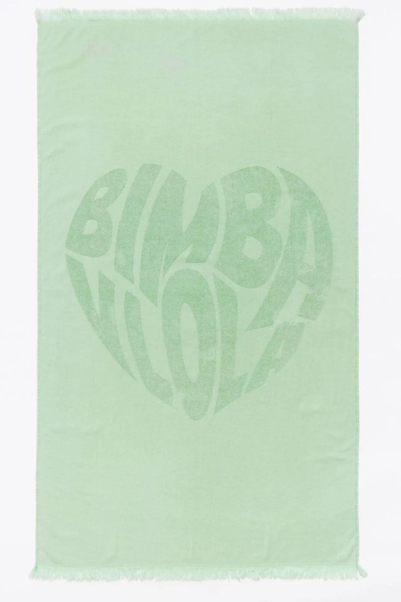 BIMBA Y LOLA Toalla Logo Corazon Jacquard Verde<Mujer Toallas De Playa